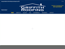 Tablet Screenshot of griffithroofing.com